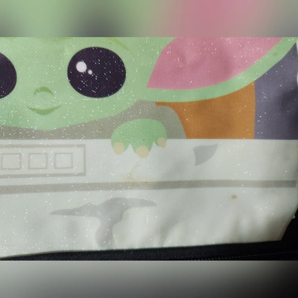 Star Wars Green and Black Kids Backpack with Baby Yoda Grogu